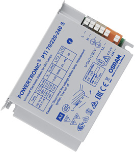 STATECZNIK PTI 70W 220-240 EVG HCI/HQI POWERTRONIC  - 4008321049629 - LEDVANCE ( OSRAM)
