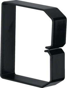 KLAMRA DO PRZEWODÓW 80X80 CZARNA BA6 - B800803 - HAGER - BERKER