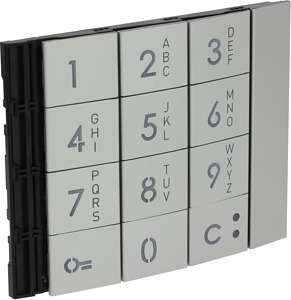 PLAKIETKA MODUŁU KLAWIATURY - ALUMINIUM SFERA  - 353001 - LEGRAND