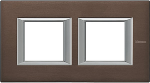 RAMKA PROSTOKĄTNA POZIOMA 2X2 MODUŁY BRUSHED BRONZE AXOLUTE - HA4802M2HBR - LEGRAND