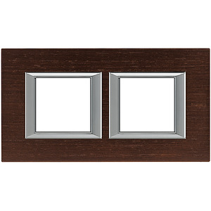 RAMKA PROSTOKĄTNA POZIOMA 2X2 MODUŁY WENGE AXOLUTE - HA4802M2HLWE - LEGRAND