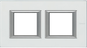 RAMKA PROSTOKĄTNA POZIOMA 2X2 MODUŁY KRISTALL GLASS AXOLUTE - HA4802M2HVKA - LEGRAND