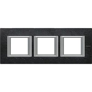RAMKA PROTOKĄTNA POZIOMA 3X2 MODUŁY SLATE AXOLUTE - HA4802M3HRLV - LEGRAND