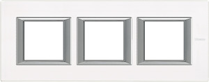 RAMKA PROTOKĄTNA POZIOMA 3X2 MODUŁY WHITE GLASS AXOLUTE - HA4802M3HVBB - LEGRAND