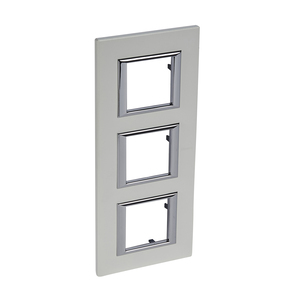 RAMKA PROTOKĄTNA PIONOWA 3X2 MODUŁY PION SILVER AXOLUTE  - HA4802M3SAN - LEGRAND