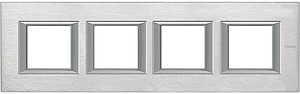 RAMKA PROTOKĄTNA POZIOMA 4X2 MODUŁY BRUSHED CHROME AXOLUTE - HA4802M4HCR - LEGRAND