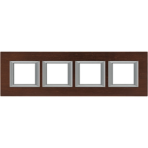 RAMKA PROTOKĄTNA POZIOMA 4X2 MODUŁY WENGE AXOLUTE - HA4802M4HLWE - LEGRAND