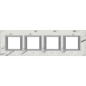 RAMKA PROTOKĄTNA POZIOMA 4X2 MODUŁY CARRARA MARBLE AXOLUTE - HA4802M4HRMC - LEGRAND