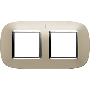 RAMKA OWALNA 2X2 MODUŁY LIGHT TITANIUM AXOLUTE - HB4802/2TC - LEGRAND