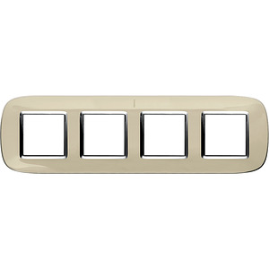 RAMKA OWALNA 4X2 MODUŁY LIQUID IVORY AXOLUTE - HB4802/4DA - LEGRAND