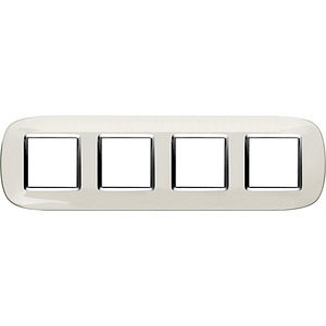 RAMKA OWALNA 4X2 MODUŁY LIQUID WHITE AXOLUTE - HB4802/4DB - LEGRAND