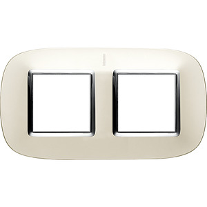 RAMKA OWALNA 2X2 MODUŁY SILVER AXOLUTE - HB4802M2SAN - LEGRAND