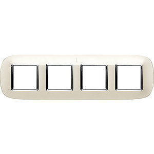 RAMKA OWALNA 4X2 MODUŁY SILVER AXOLUTE - HB4802M4SAN - LEGRAND