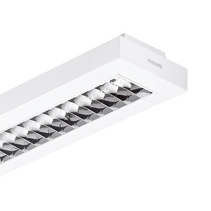 OPRAWA RASTROWA 2X28W/840 HFP C6 BIAŁY RASTER OLC - WYSOKOPOLEROWANY PARABOLICZNY TCS-260 - 61219600 - PHILIPS OPRAWY