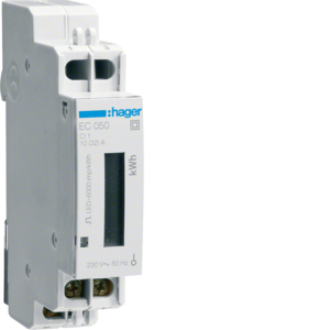 LICZNIK ENERGII ELEKTRYCZNEJ 1-FAZOWY 32A 1-TARYFOWY - EC050 - HAGER - BERKER