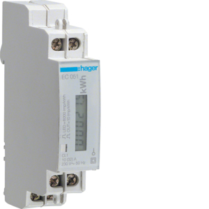LICZNIK ENERGI ELEKTRYCZNEJ 1-FAZOWY 32A 1 TARYFOWY WYJŚCIE IMPULSOWE - EC051 - HAGER - BERKER