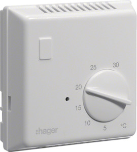 TERMOSTAT BIMETALOWY BEZ LAMPKI KONTROLNEJ 10A 1NO - EK054 - HAGER - BERKER