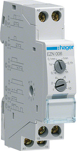 PRZEKAŹNIK CZASOWY 12-48VDC/12-230VAC 1P/8A MULTIFUNKCYJNY - EZN006  - HAGER - BERKER