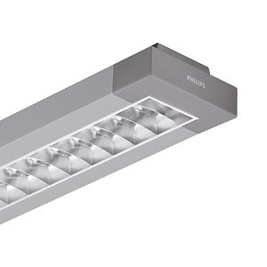 OPRAWA RASTROWA 1X28W/840 HFP D6 SI SZARY RASTER OLC - POLER. PAR TCS-260 - 61236300 - PHILIPS OPRAWY