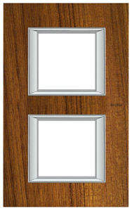 RAMKA PROTOKĄTNA PIONOWA 2X2 MODUŁY TEAK AXOLUTE - HA4802/2LTK - LEGRAND