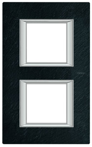 RAMKA PROTOKĄTNA PIONOWA 2X2 MODUŁY SLATE AXOLUTE - HA4802/2RLV - LEGRAND