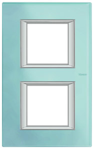 RAMKA PROSTOKĄTNA PIONOWA 2X2 MODUŁY BLUE GLASS AXOLUTE - HA4802/2VZS - LEGRAND