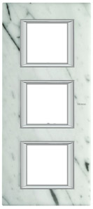 RAMKA PROSROKĄTNA PIONOWA 3X2 MODUŁY CARRARA MARBLE AXOLUTE - HA4802/3RMC - LEGRAND