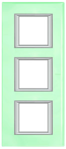 RAMKA PROSROKĄTNA PIONOWA 3X2 MODUŁY KRISTALL GLASS AXOLUTE - HA4802/3VKA - LEGRAND