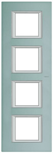 RAMKA PROSTOKĄTNA PIONOWA 4X2 MODUŁY BRUSHED MERCURY AXOLUTE - HA4802/4AZ - LEGRAND