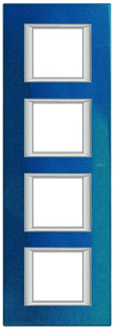 RAMKA PROSTOKĄTNA PIONOWA 4X2 MODUŁY BLUE MEISSEN AXOLUTE - HA4802/4BM - LEGRAND
