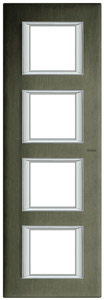 RAMKA PROSTOKĄTNA PIONOWA 4X2 MODUŁY BRUSHED BRONZE AXOLUTE - HA4802/4BR - LEGRAND