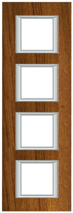 RAMKA PROSTOKĄTNA PIONOWA 4X2 MODUŁY TEAK AXOLUTE - HA4802/4LTK - LEGRAND