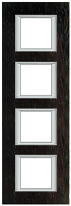 RAMKA PROSTOKĄTNA PIONOWA 4X2 MODUŁY WENGE AXOLUTE - HA4802/4LWE - LEGRAND