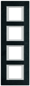 RAMKA PROSTOKĄTNA PIONOWA 4X2 MODUŁY SLATE AXOLUTE - HA4802/4RLV - LEGRAND