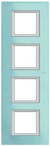 RAMKA PROSTOKĄTNA PIONOWA 4X2 MODUŁY BLUE GLASS AXOLUTE - HA4802/4VZS - LEGRAND