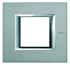 RAMKA PROSTOKĄTNA POZIOMA 2 MODUŁY BRUSHED MERCURY AXOLUTE - HA4802AZ - LEGRAND