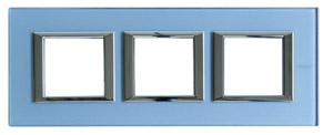 RAMKA PROTOKĄTNA POZIOMA 3X2 MODUŁY BLUE GLASS AXOLUTE - HA4802M3HVZS - LEGRAND