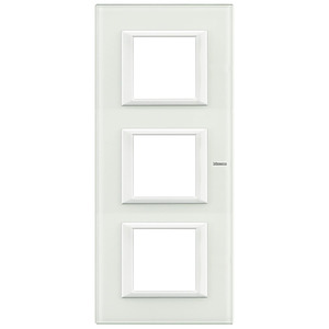 RAMKA PROTOKĄTNA PIONOWA 3X2 MODUŁY WHITE GLASS AXOLUTE - HA4802M3VBB - LEGRAND