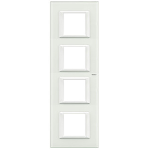 RAMKA PROTOKĄTNA PIONOWA4X2 MODUŁY WHITE GLASS AXOLUTE - HA4802M4VBB - LEGRAND