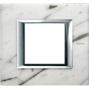 RAMKA PROTOKĄTNA POZIOMA 2 MODUŁY CARRARA MARBLE AXOLUTE - HA4802RMC - LEGRAND