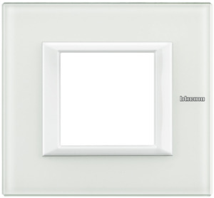 RAMKA PROTOKĄTNA POZIOMA 2 MODUŁY WHITE GLASS AXOLUTE - HA4802VBB - LEGRAND