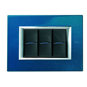 RAMKA PROTOKĄTNA 3 MODUŁY BLUE MEISSEN AXOLUTE - HA4803BM - LEGRAND