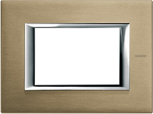 RAMKA PROTOKĄTNA 3 MODUŁY BRUSHED TITANIUM AXOLUTE - HA4803NX - LEGRAND