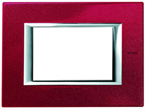 RAMKA PROTOKĄTNA 3 MODUŁY RED CHINA AXOLUTE - HA4803RC - LEGRAND