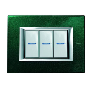 RAMKA PROTOKĄTNA 3 MODUŁY GREEN SEVRES AXOLUTE - HA4803VS - LEGRAND