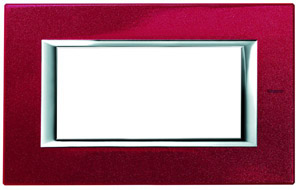 RAMKA PROTOKĄTNA 4 MODUŁY RED CHINA AXOLUTE - HA4804RC - LEGRAND