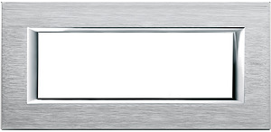 RAMKA PROTOKĄTNA 6 MODUŁÓW BRUSHED CHROME AXOLUTE - HA4806CR - LEGRAND