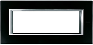 RAMKA PROTOKĄTNA 6 MODUŁÓW BLACK GLASS AXOLUTE - HA4806VNN - LEGRAND