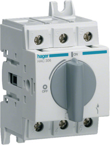 ROZŁĄCZNIK OBCIĄŻENIA 3-POLOWY 63A - HAC306 - HAGER - BERKER