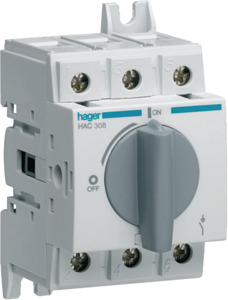 ROZŁĄCZNIK OBCIĄŻENIA 3-POLOWY 80A - HAC308 - HAGER - BERKER